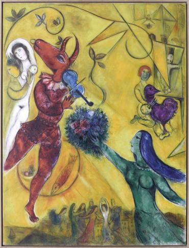 La Danse, 1950 - 1952, Œuvre sur toile de Marc Chagall