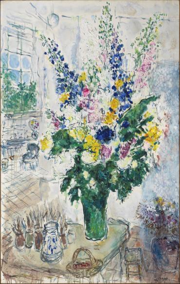 The Studio in Saint-Paul, 1967, Works on canvas by Marc Chagall