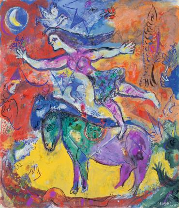 Le Cirque, 1961, Œuvre sur papier de Marc Chagall