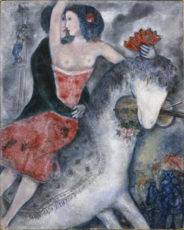 L'Écuyère, 1931, Œuvre sur toile de Marc Chagall