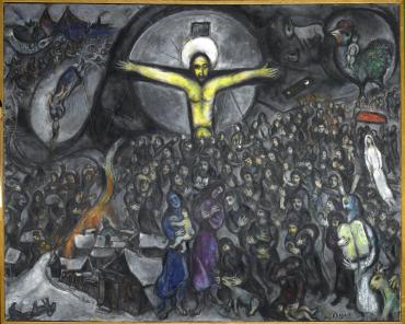 L'Exode, 1952 - 1966, Œuvre sur toile de Marc Chagall