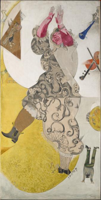 Théâtre d'art Juif, Moscou : panneau pour La Danse, 1920, Œuvre sur toile de Marc Chagall