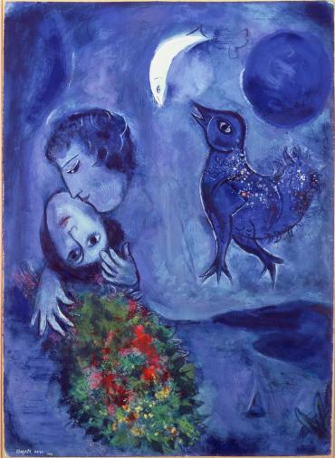 Blue Landscape, 1949, Works on paper by Marc Chagall