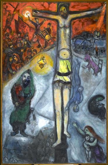 Triptych: Resurrection, 1937 - 1948, Oeuvres sur toile by Marc Chagall
