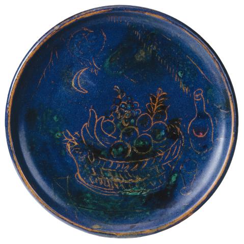 Basket of Fruit, Ceramic by Marc Chagall (1951)