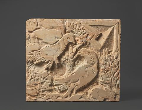 Two Birds and a Rabbit or La Colline, Sculpture by Marc Chagall (circa ...