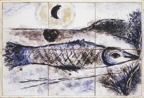 Fish, Ceramic by Marc Chagall (1952)
