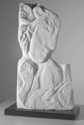Self-portrait, 1968 - 1969, Sculpture by Marc Chagall