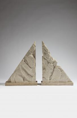 Diptych of Moses and the Tablets of Stone, 1969, Sculpture by Marc Chagall