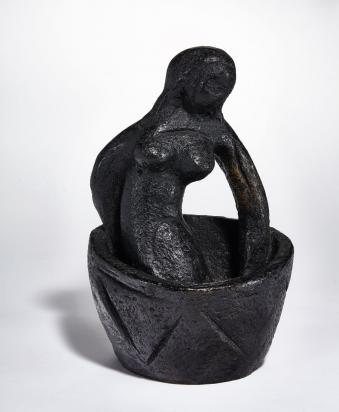 Woman Bathing, 1957, Sculpture by Marc Chagall