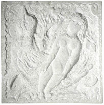 Femme au coq, 1968 - 1969, Sculpture de Marc Chagall