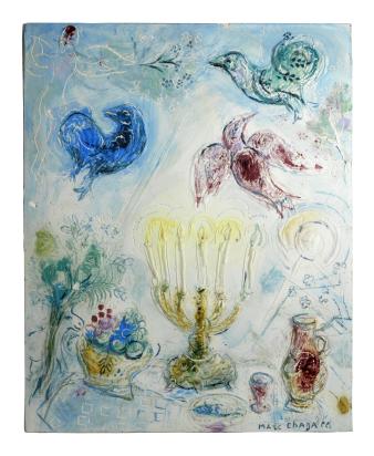 Le Chandelier, 1962, Ceramic by Marc Chagall