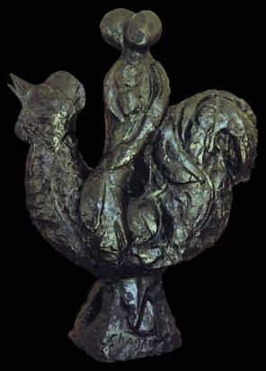 The Rooster, 1959, Sculpture by Marc Chagall