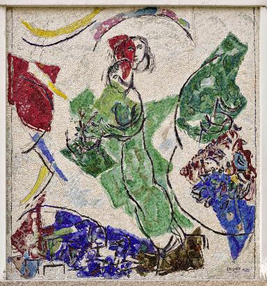 Les Amoureux, Fondation Marguerite et Aimé Maeght, Saint-Paul-de-Vence, 1963 - 1964, Mosaïque de Marc Chagall