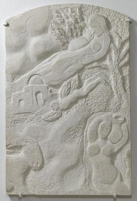 Women of the Bible, Rachel and Leah, 1969 - 1970, Sculpture by Marc Chagall