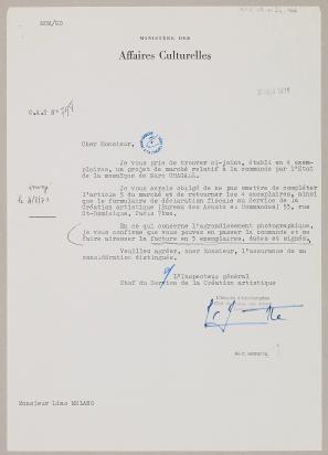 , June 8, 1971, Letter