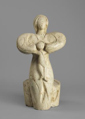 Madonna with Child or Motherhood, 1952, Sculpture by Marc Chagall