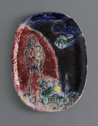 The Paris series: Place de la Concorde, 1953, Ceramic by Marc Chagall