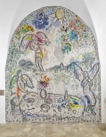 Le Repas des Anges, Chapelle Sainte-Roseline, Les Arcs-sur-Argens, 1974 - 1975, Mosaïque de Marc Chagall