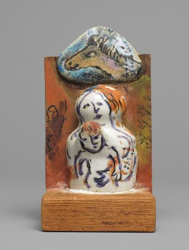 Maquette pour La Madone à l'âne, circa 1968 - 1971, Sculpture by Marc Chagall