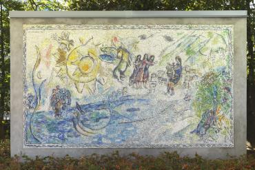 Orphée, maison de John et Evelyn Nef, Washington DC, 1968 - 1971, Mosaïque de Marc Chagall