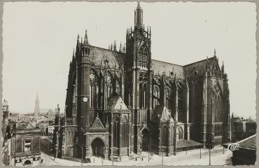 Postcard by Charles Marq, Simon Marq workshop (Reims), January 12, 1960, Postcard