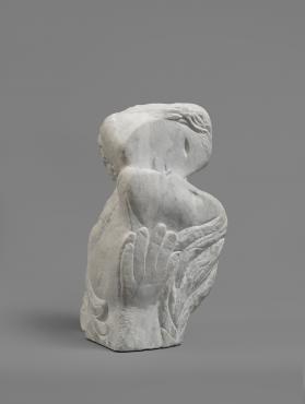 Deux têtes à la main ou Deux têtes, une main, <i>circa</i> 1952 - 1953, Sculpture de Marc Chagall