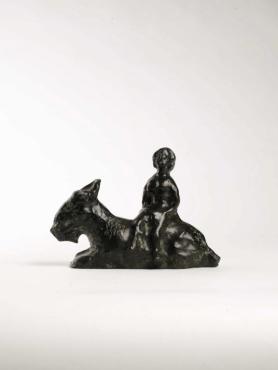 Young Woman on Goat, <i>circa</i> 1981 - 1982, Sculpture by Marc Chagall