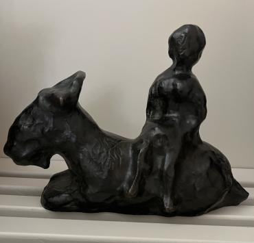 Young Woman on Goat, <i>circa</i> 1981 - 1982, Sculpture by Marc Chagall