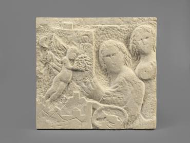 Le Peintre au chevalet, <i>circa</i> 1980, Sculpture de Marc Chagall
