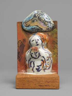Mockup for Madonna With Donkey, <i>circa</i> 1968 - 1971, Sculpture by Marc Chagall