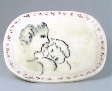Motherhood, 1950, Ceramic by Marc Chagall