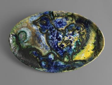 Nude with Blue Rooster, 1959, Ceramic by Marc Chagall