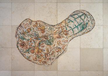 Floor mosaic 6, Knesset lobby, Jerusalem: Bouquet of Flowers, 1964 - 1966, Mosaic by Marc Chagall