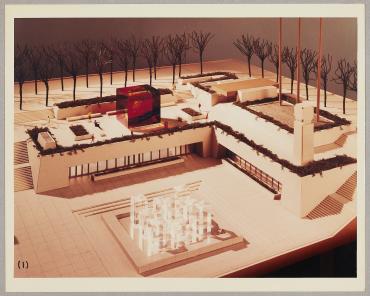 Photographs of the Four Seasons mosaic model, First National Bank of Chicago, circa 1972, Photo