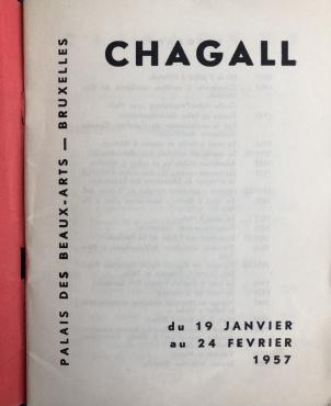 Chagall. L'œuvre des dernières années, 1957, Catalogue d'exposition monographique