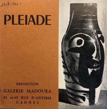Pléiade: Céramiques originales d'artistes contemporains réalisées dans les ateliers Madoura à Vallauris, 1961, Collective exhibition catalogue