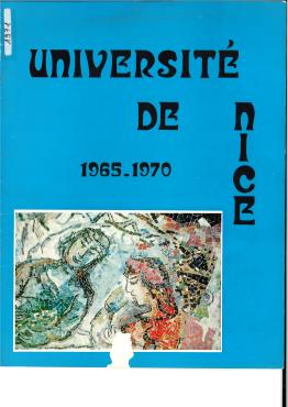 Université de Nice, 1965-1971, 1971, Mosaïque