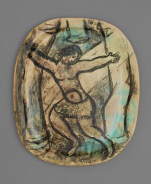 Samson Breaking the Columns of the Temple, 1950, Ceramic by Marc Chagall