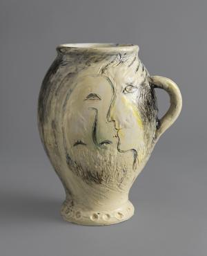 Tête-à-tête, 1953, Ceramic by Marc Chagall