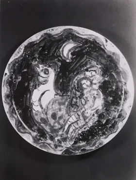 Amoureux au coq ou Le Coq dans la nuit, 1951, Céramique de Marc Chagall