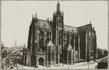 Postcard by Charles Marq, Simon Marq workshop (Reims), January 12, 1960, Postcard