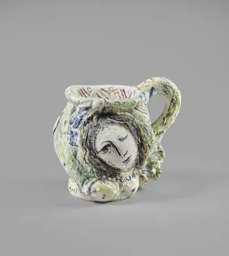 Heads of Two Women or Spring, 1962, Ceramic by Marc Chagall