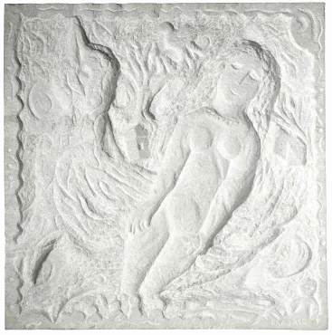 Woman With Rooster, 1968 - 1969, Sculpture by Marc Chagall