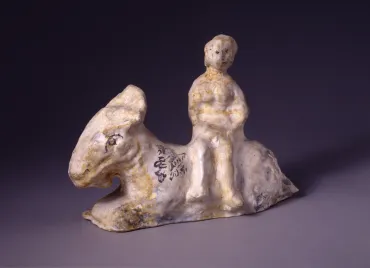 Jeune femme sur la chèvre, <i>circa</i> 1951, Céramique de Marc Chagall