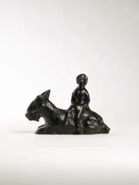 Jeune femme sur la chèvre, <i>circa</i> 1981 - 1982, Sculpture de Marc Chagall