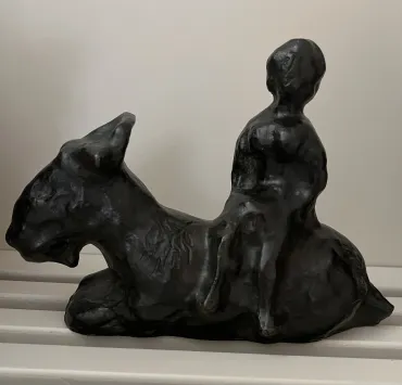 Jeune femme sur la chèvre, <i>circa</i> 1981 - 1982, Sculpture de Marc Chagall