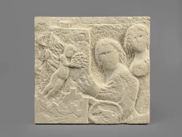 The Painter at the Easel, <i>circa</i> 1980, Sculpture by Marc Chagall