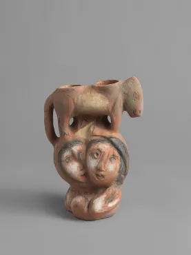 Les Amoureux et la Bête, 1957, Céramique de Marc Chagall