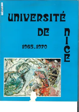 Université de Nice, 1965-1971, 1971, Mosaïque